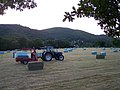 2006-06-11 20:42 Wrapping Hay Bales near Mayall's Coppice