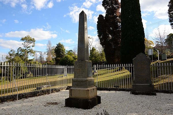 Graves of Henry Parkes and his first wife, Clarinda, Faulconbridge Cemetery