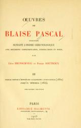 Œuvres de Blaise Pascal, III.djvu