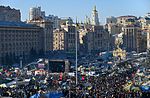 Torget 2 februari 2014, under Euromajdan.