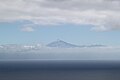 Utsikt över berget Teide från La Gomera