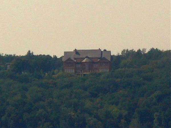 "Honka" club house, a view across the Kyiv Reservoir