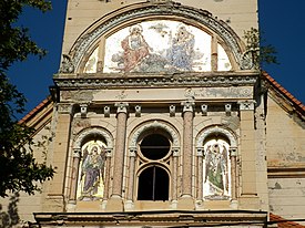 Саборна српска православна црква у Пакрацу старадала у рату 1991.JPG