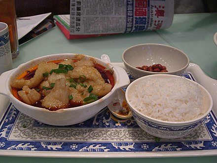 Spicy fish with rice in Waverley, Sydney