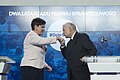 02 Jarosław Kaczyński dziękuje premier Beacie Szydło na konferencji Dobre 2 lata rządu Prawa i Sprawiedliwości.jpg
