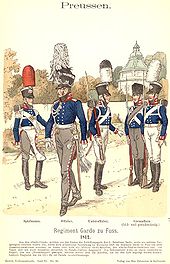 1. Garde-Regiment Zu Fuß: Geschichte, Entwicklung des Regiments, Uniformen