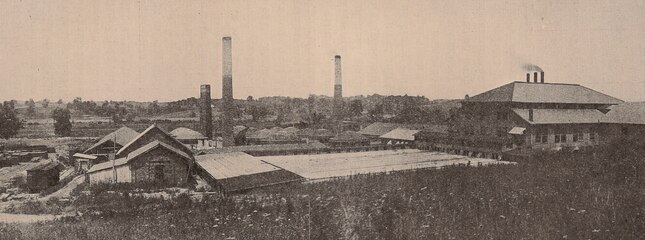 View of New Lexington factory facing Northeast in January 1908.