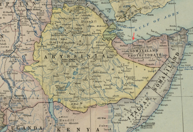Brittiläinen Somalimaa vuonna 1922