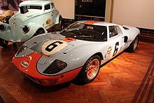 The winning Ford GT40, driven by Ickx and Oliver