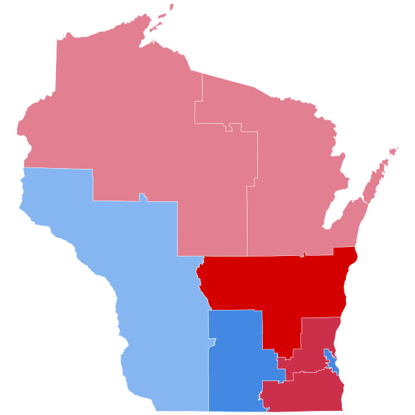 File:2010 Wisconsin United States House of Representatives election by Congressional District.svg