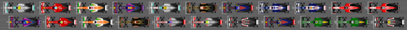 Schéma de la grille de départ du Grand Prix de Bahreïn 2013