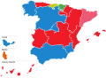 Regional administrations in Spain after the 26 May 2019 regional elections.