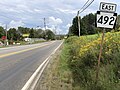 File:2021-09-09 16 05 59 View east along Pennsylvania State Route 492 (Jackson Road) just east of Interstate 81 in New Milford Township, Susquehanna County, Pennsylvania.jpg