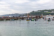 A view of the harbor in St. Ives, Cornwall, England.