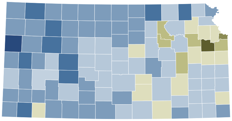 File:2022 Kansas Value Them Both Amendment results map by county.svg