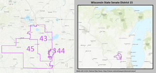 <span class="mw-page-title-main">Wisconsin's 15th State Senate district</span>