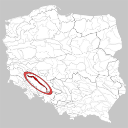 Localização do Vale de Wrocław na Polônia