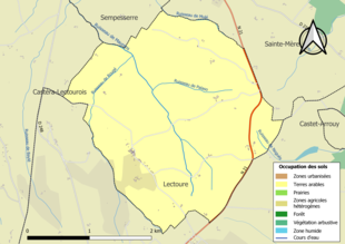 Mappa a colori che mostra l'uso del suolo.