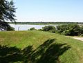 4th Bluff Mounds Memphis TN 06 main mound Mississippi River view.jpg