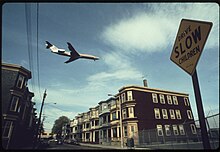 APPROACHING LOGAN AIRPORT. (FROM THE SITES EXHIBITION. FOR OTHER IMAGES IN THIS ASSIGNMENT, SEE FICHE NUMBERS 100... - NARA - 553888.jpg