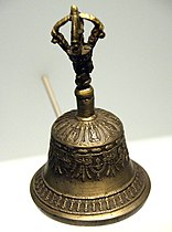 Тибетский колокольчик с ваджрой