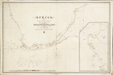 Map of the Cape of Good Hope with soundings made by Pandora in 1851 Africa, sheet IV from Hollams Island to Cape Correntes including the Cape of Good Hope - from 1822 to 1826 RMG F0115.tiff