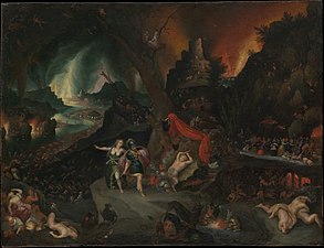 Aeneas and the Sibyl in the Underworld; 1630s, oil on copper, 27 x 36 cm, Metropolitan Museum of Art.