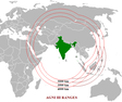 Agni-III ranges