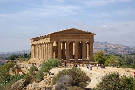 Italy, Sicily, Agrigento, Valley of the Temples, Temple of Concordia