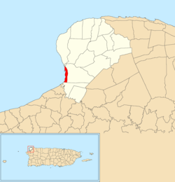 Расположение Aguadilla barrio-pueblo