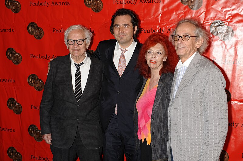 File:Al Maysles, Antonio Ferrera, Jean-Claude and Christo, May 2009 (5).jpg