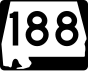 Markierung State Route 188