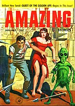 Amazing Stories cover image for January 1957