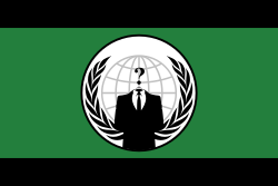 bandera del movimiento Anonymous