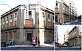 Antigo edificio dos sindicatos mentres o desmantelan (collage).jpg