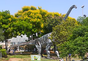 שלד משוחזר (אך לא מדויק) של ארגנטינוזאורוס