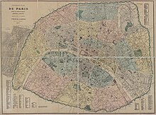 1867 (Aristide-Michel Perrot, Nouveau plan de Paris divisé en arrondissements, quartiers et paroisses : 1867)