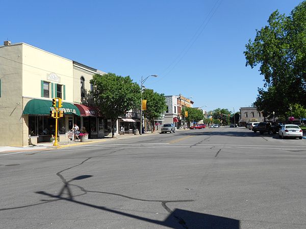 Main Street in downtown Auburn, Indiana