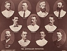 Australian Cricketers, ca. 1884, Scott London Stereoscopic Company Australian Cricketers, ca. 1884, Scott London Stereoscopic Company.jpg