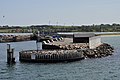 English: Southern mole of Bøjden ferry harbor.