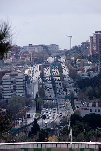 B-20 motorway in Barcelona