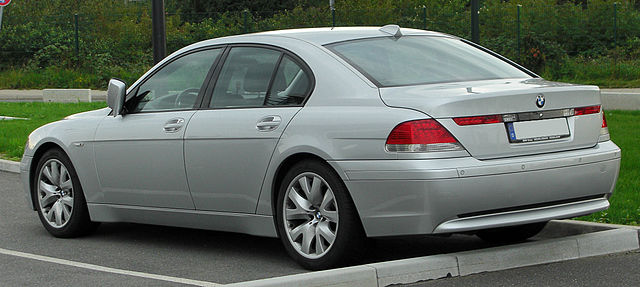 E65 short-wheelbase rear view (Germany)