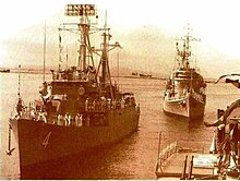 BRP Rajah Lakandula(PF-4) and BRP Andres Bonifacio(PF-7) during a Fleet Review in Headquarters Philippine Navy (1970s) BRP Rajah Lakandula (PF-4) and BRP Andres Bonifacio (PF-7).jpg