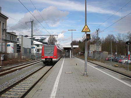 Bahnhof Höllriegelskreuth Bahnsteig