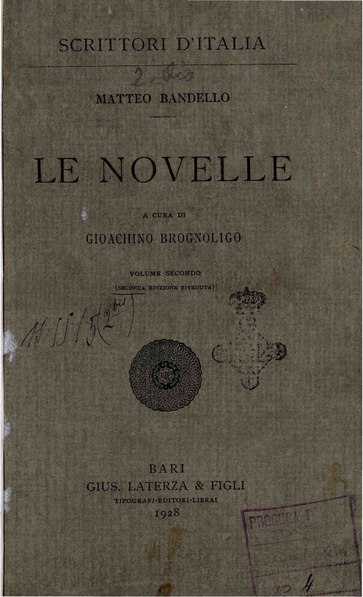 File:Bandello - Le Novelle, vol. 2, 1928 - BEIC 1972415.pdf