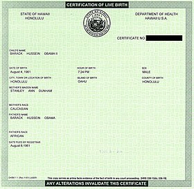 Barack Obama citizenship conspiracy theories - Wikipedia