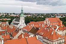 Old Town with the Collegiate Basillica of the Assumption of the Blessed Virgin Mary on the left