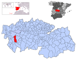 Extensión del municipio en la provincia