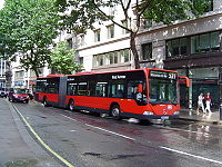 A London General Mercedes-Benz Citaro articulated bus on route 521 operated by London General (withdrawn in 2009).