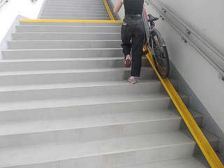 <span class="mw-page-title-main">Bicycle stairway</span>